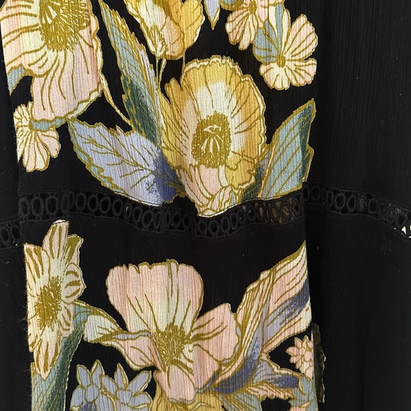 Free people black floral dress - Picture 2 of 4
